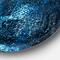 Designart - Fractal 3D Blue Paint Splash&#x27; Abstract Circle Metal Wall Art